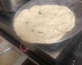A picture of step 2 of Jowar Bhakari with vegetable.