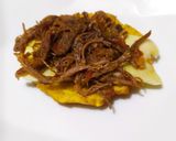 Foto del paso 5 de la receta: Patacones rellenos (Plátano Verde)
