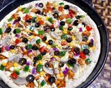 A picture of step 3 of 🍕🍕🍕Chicken fajita pizza🍕🍕.