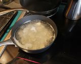 A picture of step 2 of Orechiette - straying from the original recipe.