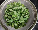 A picture of step 1 of Methi Dhebra.