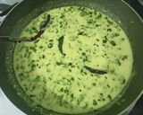 A picture of step 5 of Gujarati Style Spring Onion Kadhi (Lili Dungri Ni Kadhi).