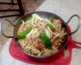 A picture of step 6 of Chicken Qeema.
