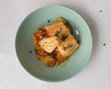 Foto del paso 9 de la receta: Salmón al horno a la naranja con verduras