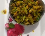 A picture of step 6 of Gavar potato nutty sabji.