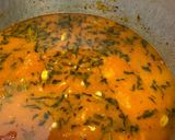 A picture of step 5 of Prawn biriyani/shrimp biriyani.