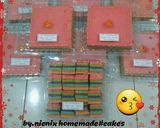 Foto langkah ke 7 dari resep Rainbow cake kukus.