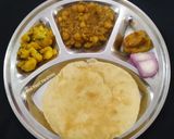 A picture of step 4 of Chole Bhature.