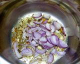 A picture of step 3 of Black chickpea pulao in pressure cooker.