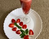 A picture of step 2 of Strawberry juice.