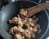 A picture of step 3 of Healthy Sukhdi maatar with methi gond and jaggery.