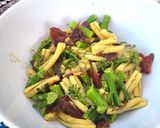 Foto del paso 4 de la receta: Casarecce pasta con bimi, pesto y jamón