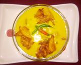 A picture of step 11 of Pakoda kadhi.