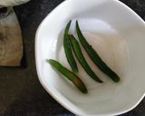 A picture of step 1 of Parwal dahi posto.