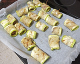 Foto del paso 5 de la receta: Canelones de calabacín rellenos de albóndigas al horno
