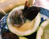 【海陸蒸蛋絲瓜盅】的食譜步驟17照片