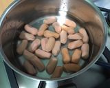 A picture of step 5 of Turnip and Potato Gratin with Mini Pork Sausages.