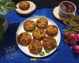 A picture of step 6 of Leftover Rice Cutlet / patties.