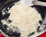 A picture of step 1 of Sama flour halwa.