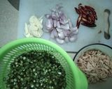 Foto langkah ke 1 dari resep Udang Rebon Kacang Panjang.