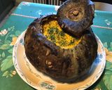 Une image de l'étape 11 de Purée de courge bernettine à la brousse corse,oignon de roscoff et persil.