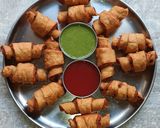 A picture of step 5 of Spicy Potato Croissant.