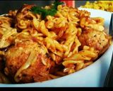 A picture of step 12 of Spicy chicken Meatball Pasta😋🍝🍲.