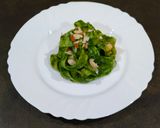 A picture of step 7 of Tagliatelle with Spinach and Almond Pesto.