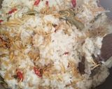 Foto langkah ke 7 dari resep Nasi bakar cumi asin.