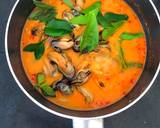 แกงคั่วหอยแมลงภู่ใส่สับปะรด วิธีทำสูตร 4 รูป