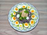 Salad trứng luộc & cá ngừ ngâm dầu bước làm 2 hình