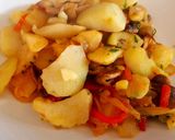 Foto del paso 4 de la receta: Champiñones con papas salteados👨‍🍳👨‍🍳