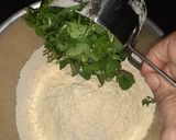 A picture of step 1 of Thepla.