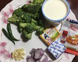 A picture of step 2 of Green Pasta.