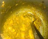 A picture of step 4 of Aloo mungra.