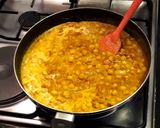 A picture of step 7 of Chole Tikka Masala.