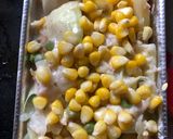 A picture of step 2 of Vegetable Corn cheese in white sauce.