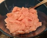 Une image de l'étape 1 de Murgh Malaï Chicken revisité.