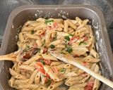Φωτογραφία βήματος 3 της συνταγής 👩‍🍳Πέννες ολικής με ψητά ντοματίνια ανθότυρο & πέστο!