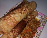 A picture of step 5 of Chicken Pancake with Corned Beef Sauce.