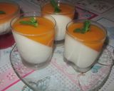 Pas rețetă Panna Cotta la pahar cu piure de piersici 2 fotografie