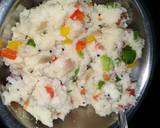 Upma flower रेसिपी चरण 4 फोटो