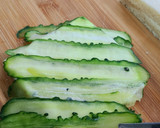 Foto del paso 2 de la receta: Sándwich relleno con crema de salmón y pepino