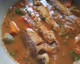 A picture of step 6 of Parshe Fish curry.