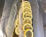 Une image de l'étape 4 de Bar entier au citron et farci pesto maison.