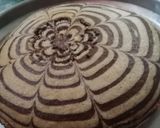 A picture of step 5 of Zebra cake.