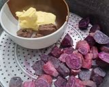 Foto langkah ke 1 dari resep Brownies Ubi Ungu.