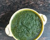 A picture of step 2 of Coriander chutney.
