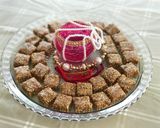 A picture of step 4 of Rakshabandhan healthy squares.