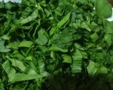 A picture of step 1 of Freeze spinach for pakore.